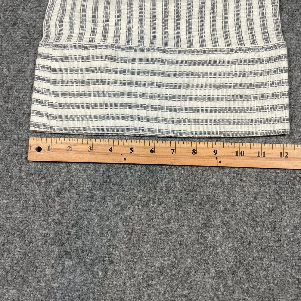 Reformation Wide Leg Linen Pant Fernando Women Small Petite Blue White Stripe